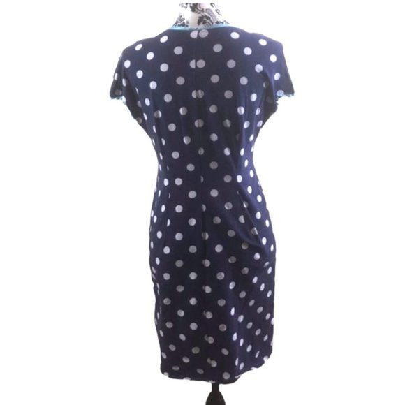 Women’s Dress 👗Blue White Dots Cotton ALSU00233 - Picture 5 of 5